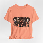 Horror Icons Chibi Tee — Cute Killer Characters Graphic T-Shirt