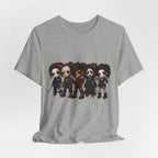 Horror Icons Chibi Tee — Cute Killer Characters Graphic T-Shirt