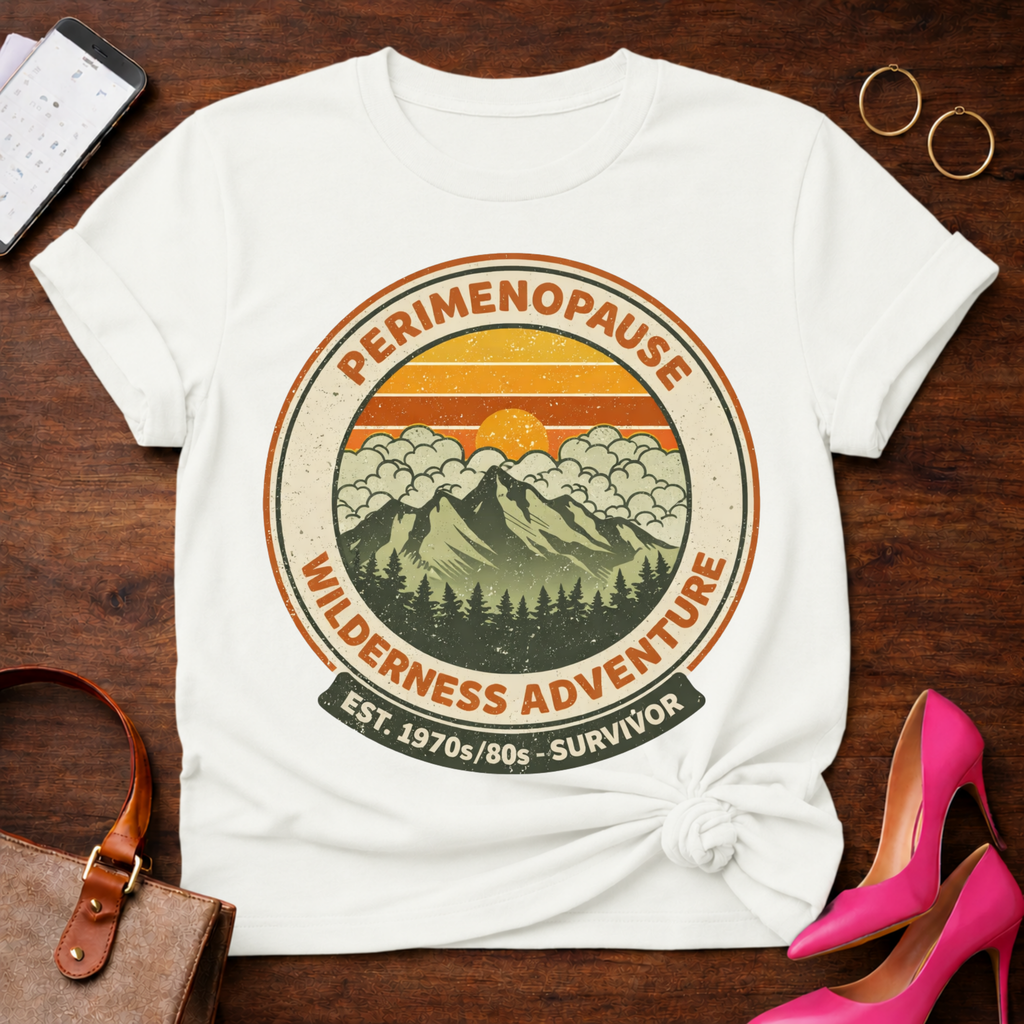 Perimenopause Wilderness Adventure Graphic T-Shirt