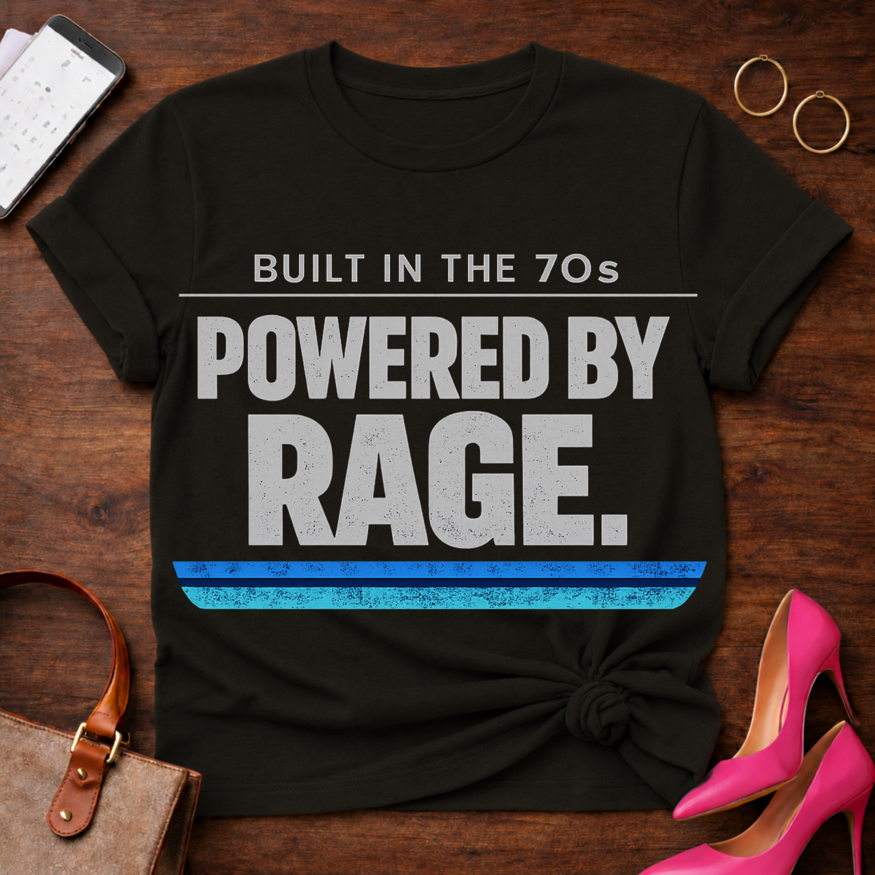 Powered By Rage  Graphic T-Shirt