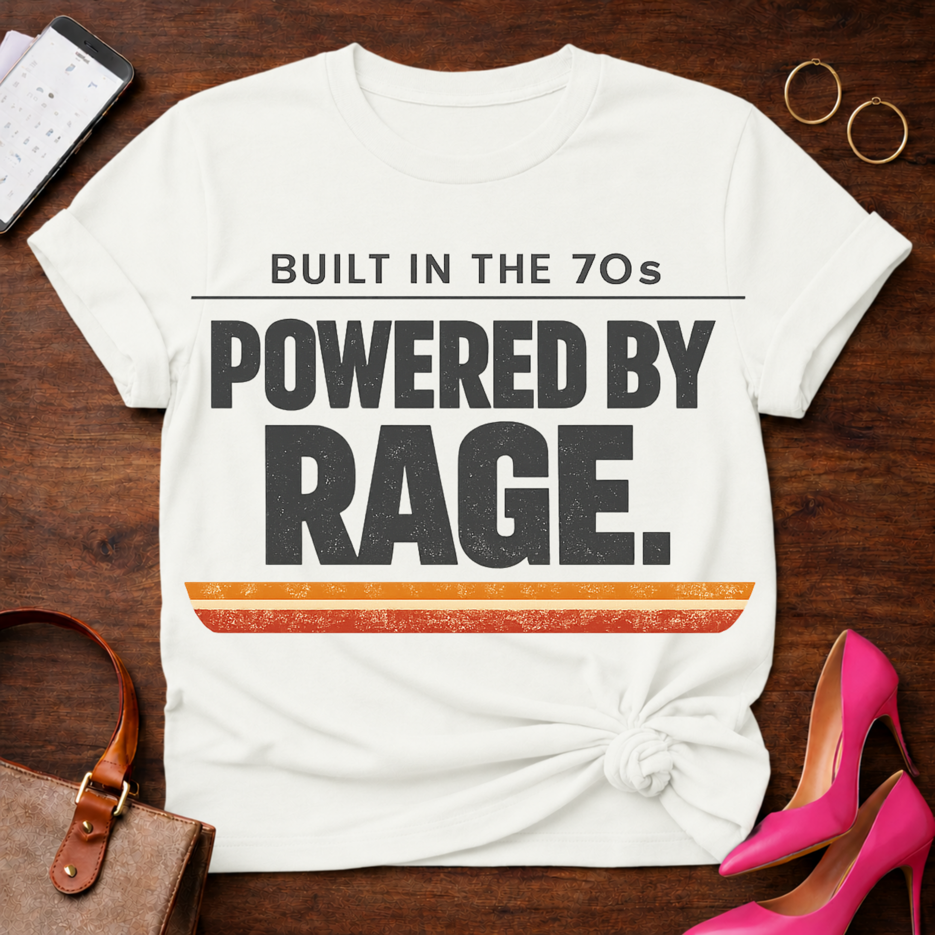 Powered By Rage  Graphic T-Shirt