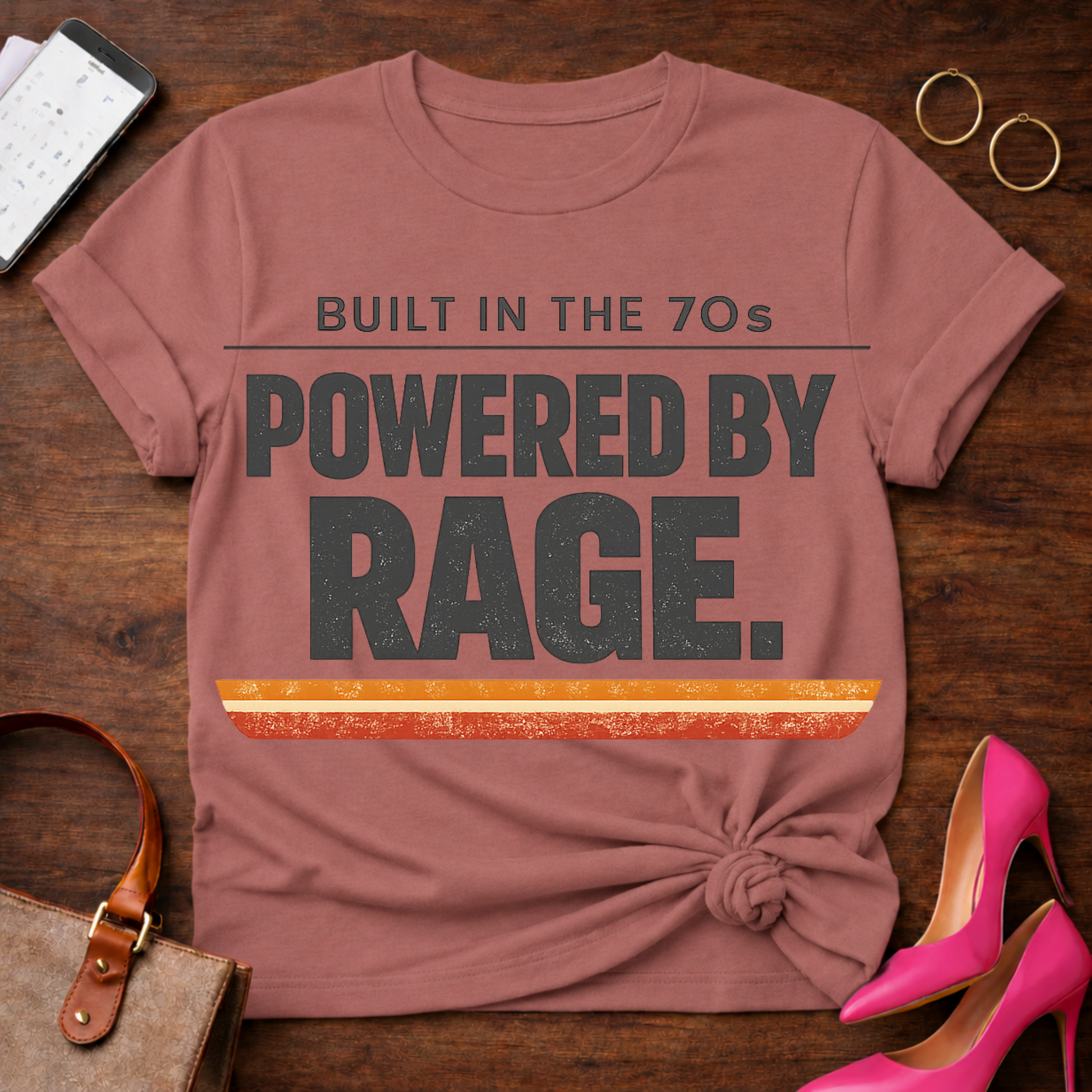 Powered By Rage  Graphic T-Shirt