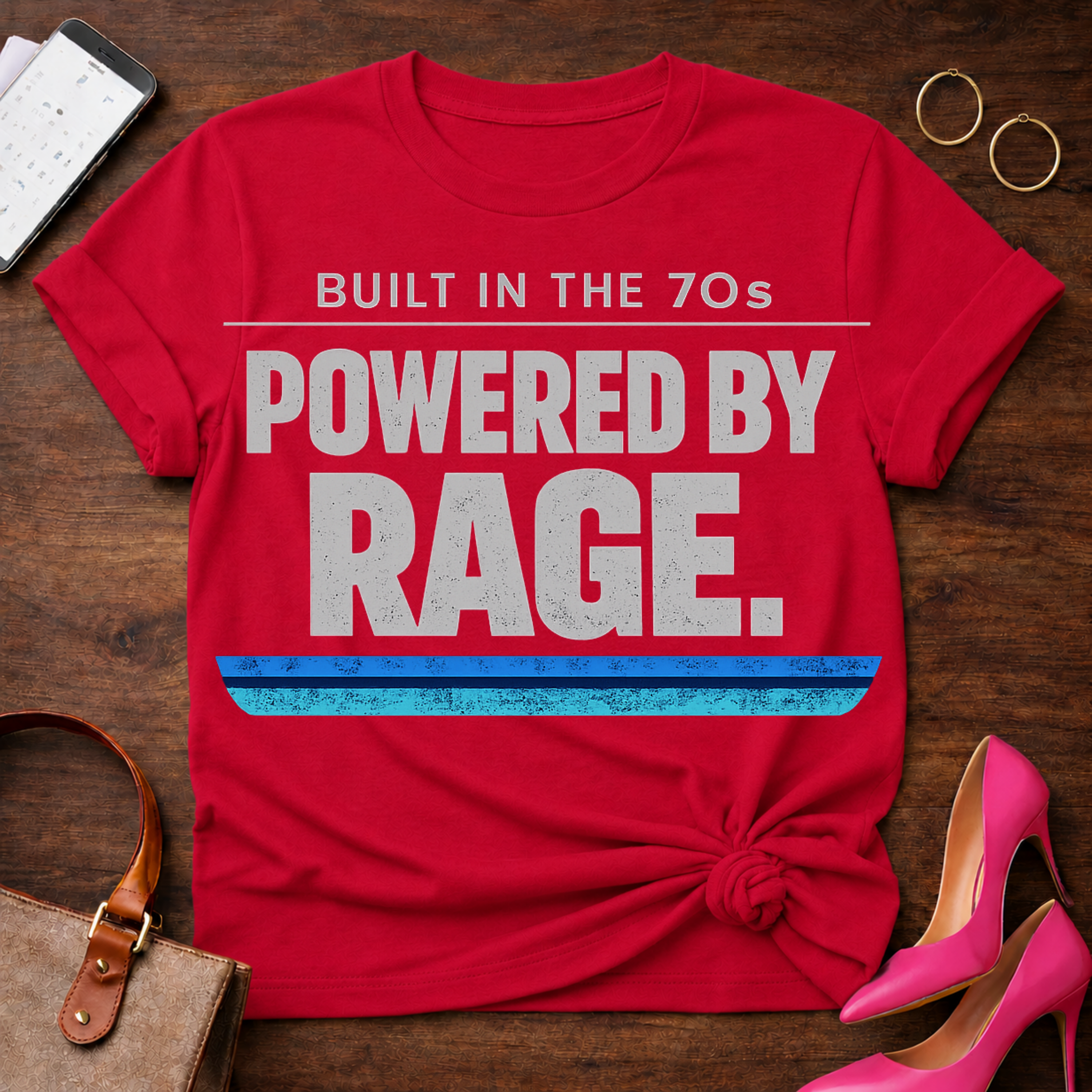 Powered By Rage  Graphic T-Shirt