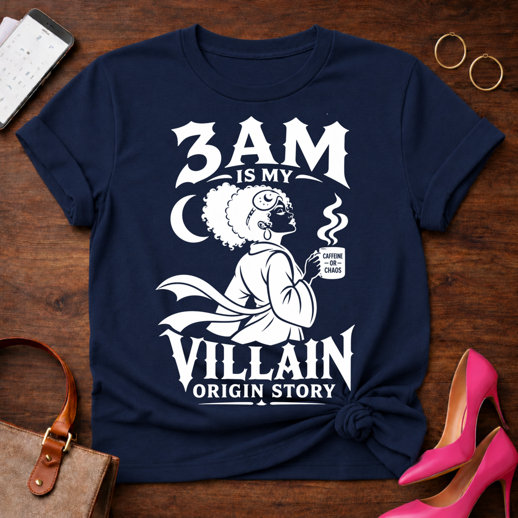 3AM Villain Origin Story Graphic T-Shirt