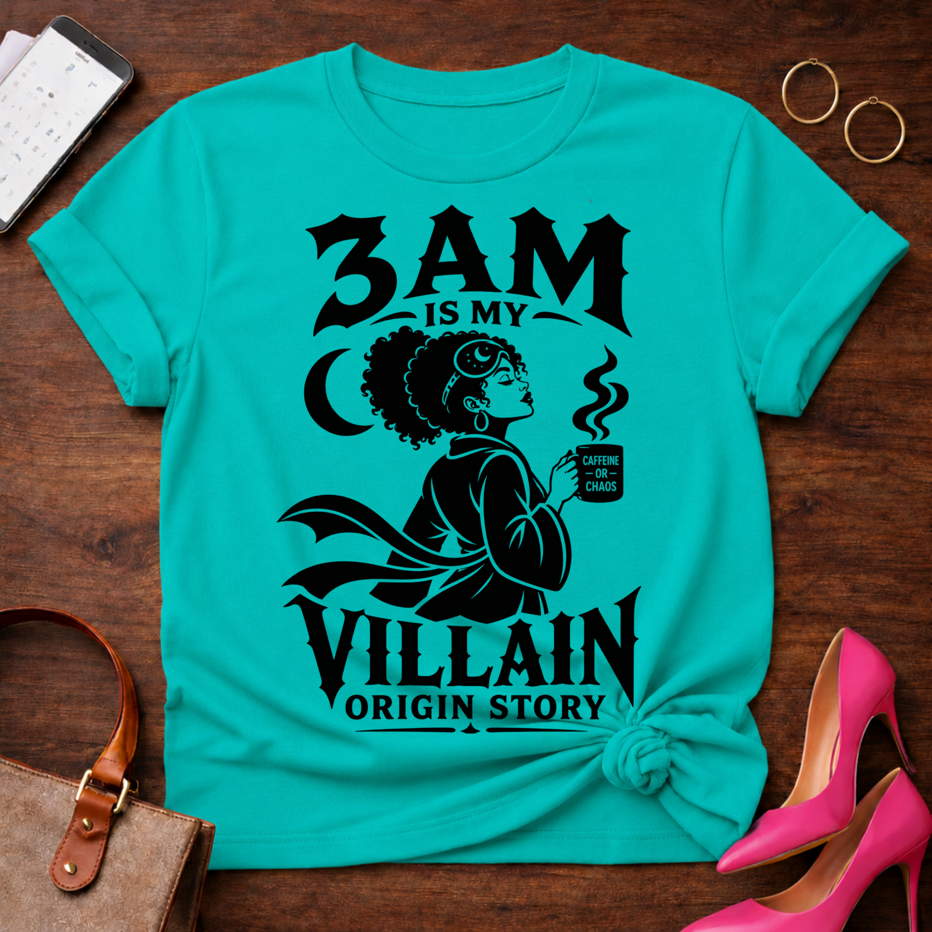 3AM Villain Origin Story Graphic T-Shirt