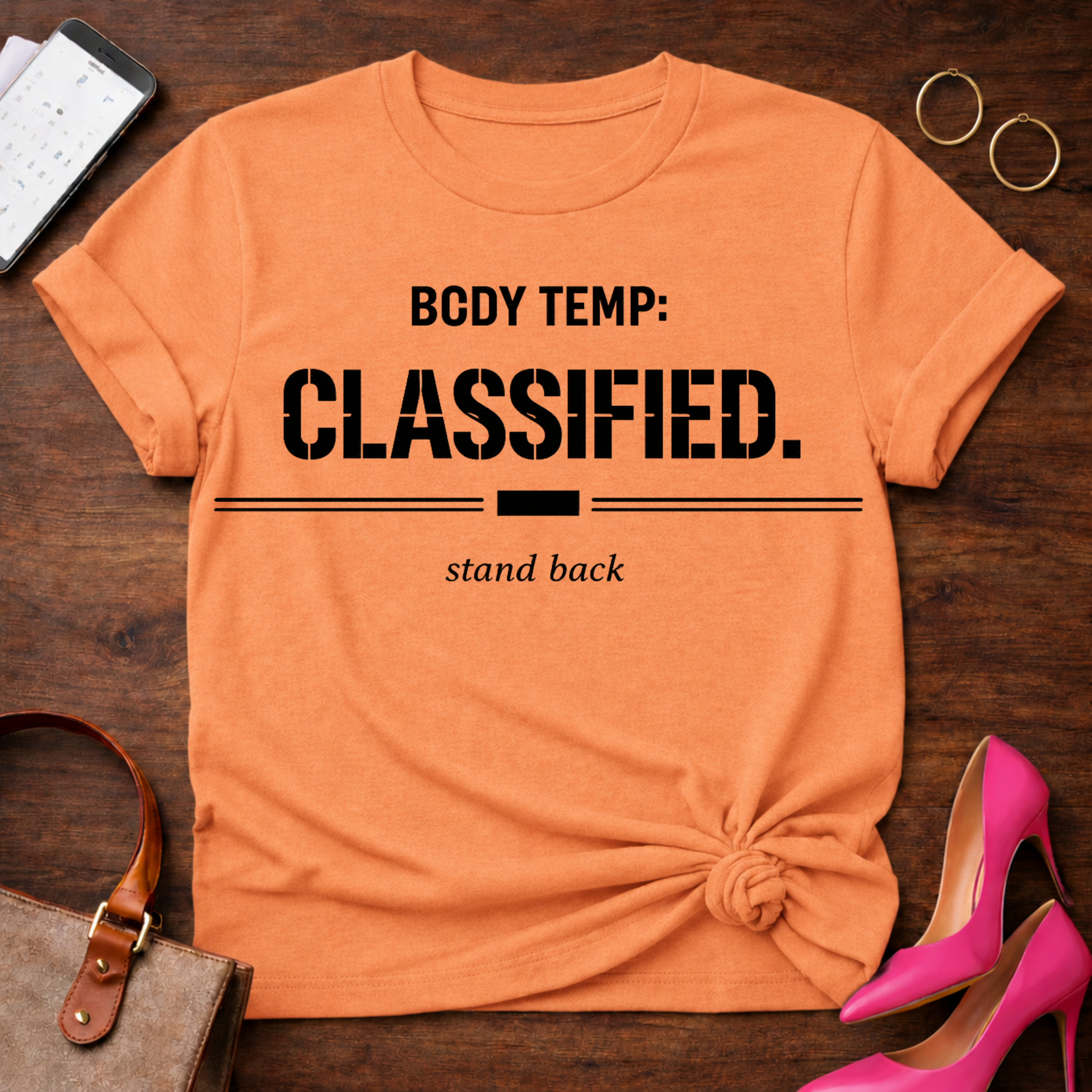 Body Temp: Classified Graphic T-Shirt