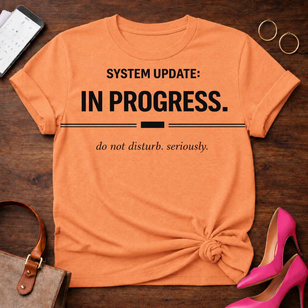 System Update In Progress. Do Not Disturb Seriously T-Shirt