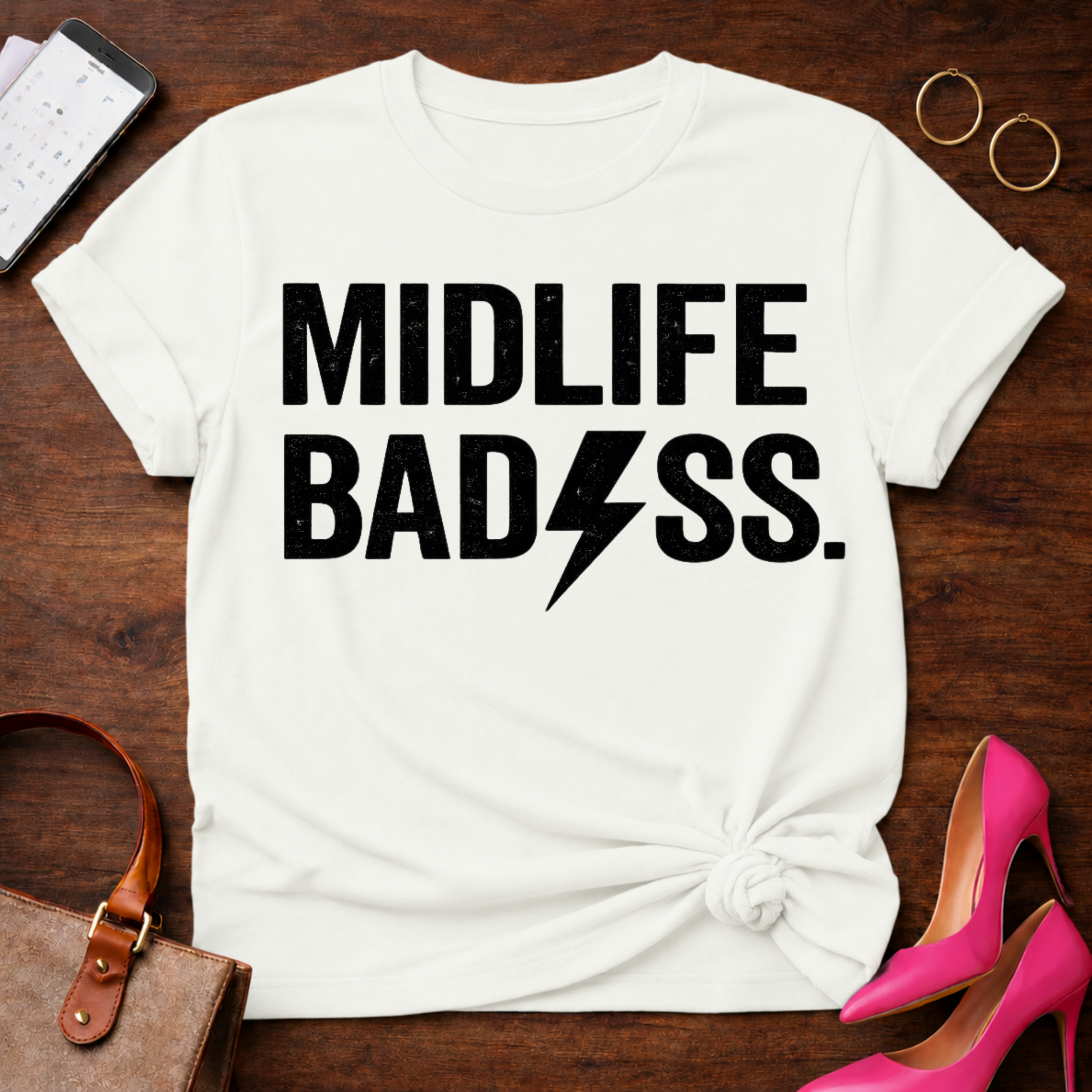 Midlife BadAss Graphic T-Shirt
