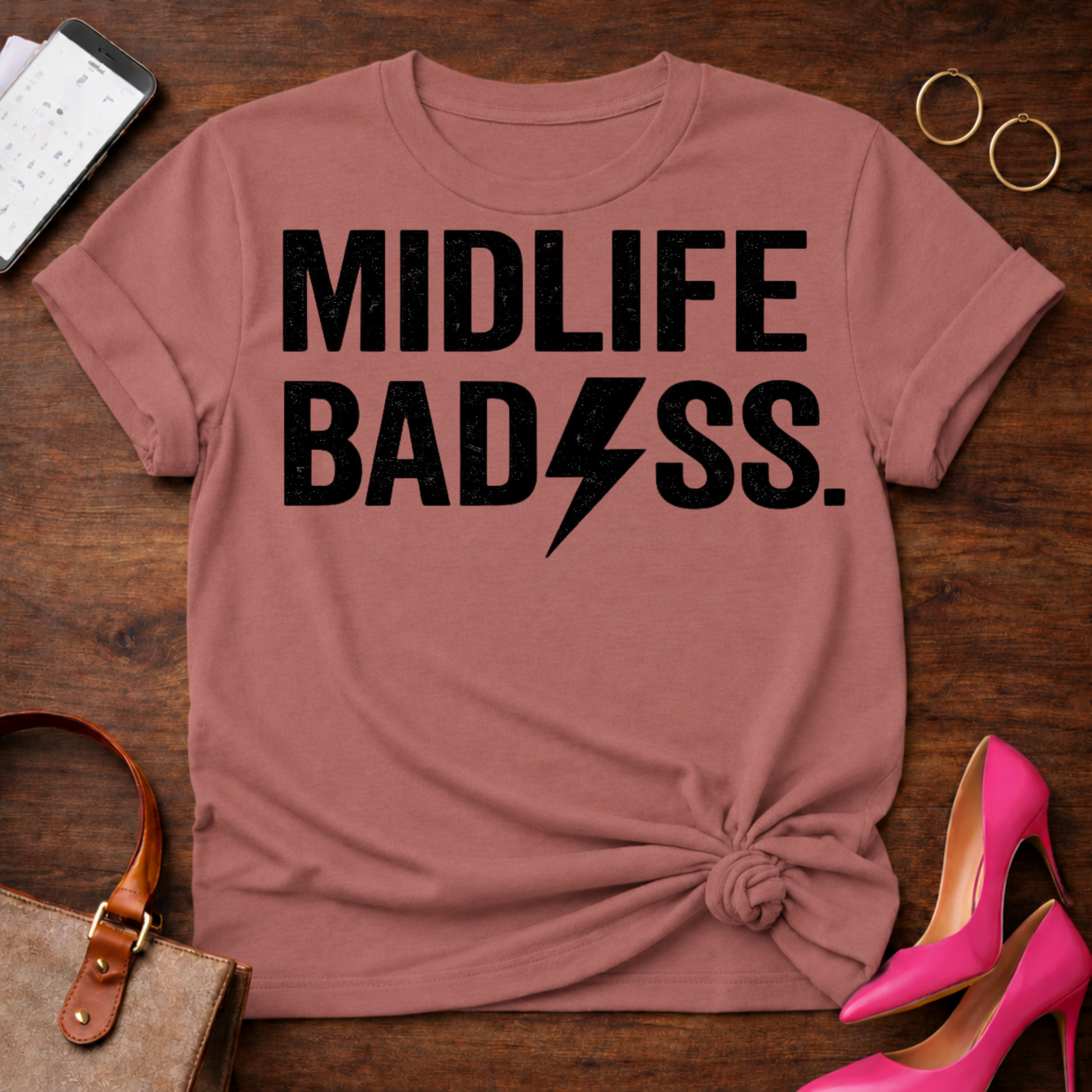 Midlife BadAss Graphic T-Shirt