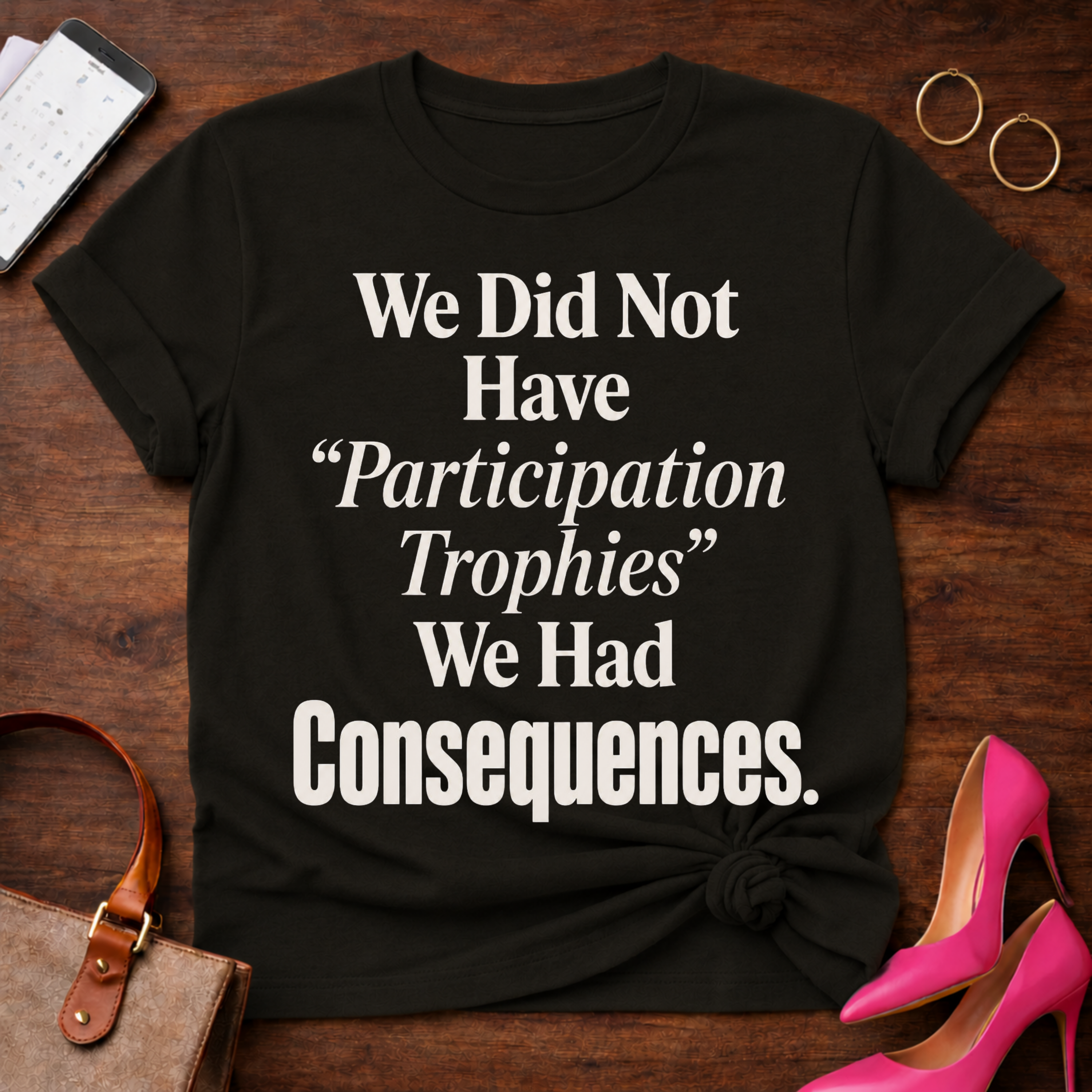 No Participation Trophies . Graphic T-Shirt