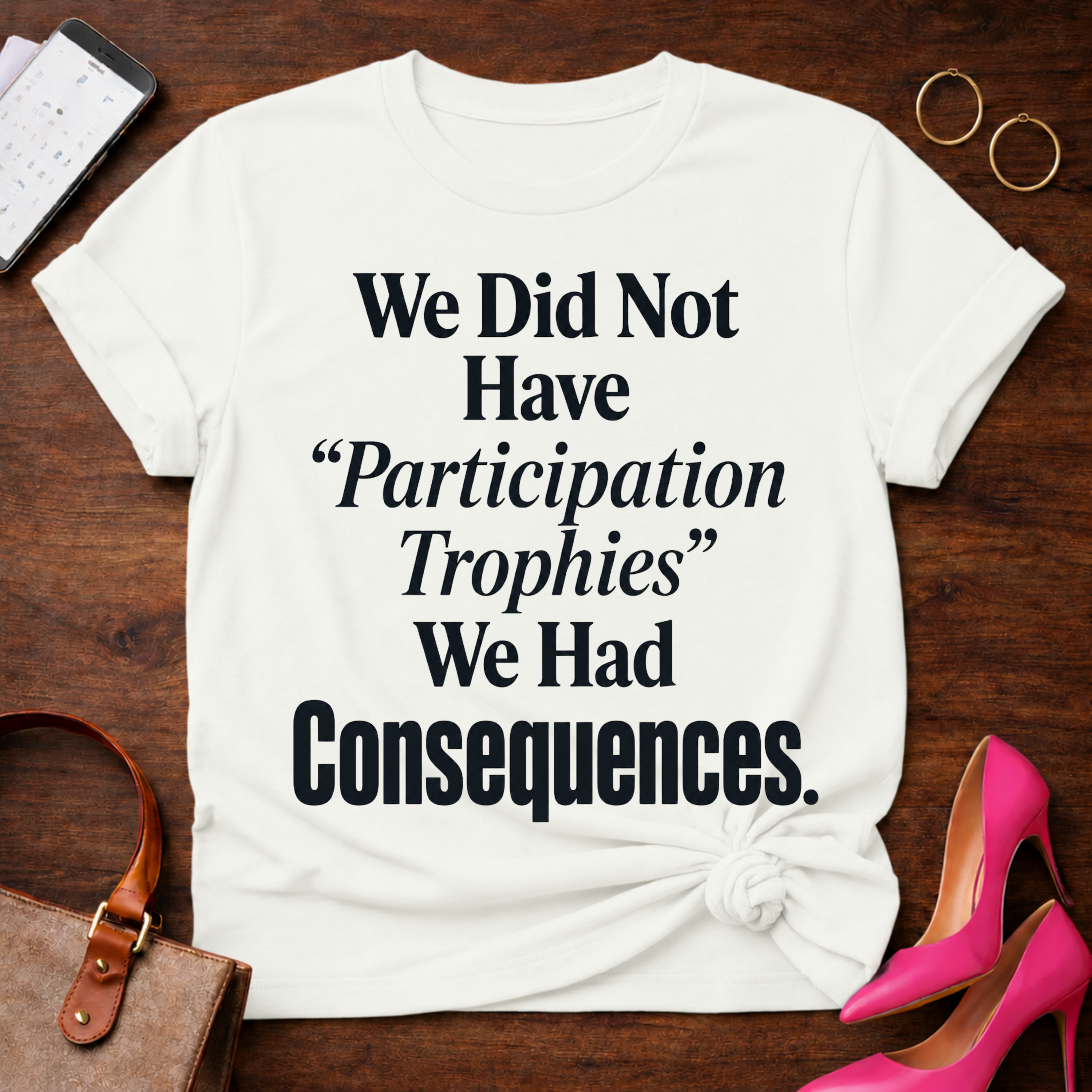No Participation Trophies . Graphic T-Shirt