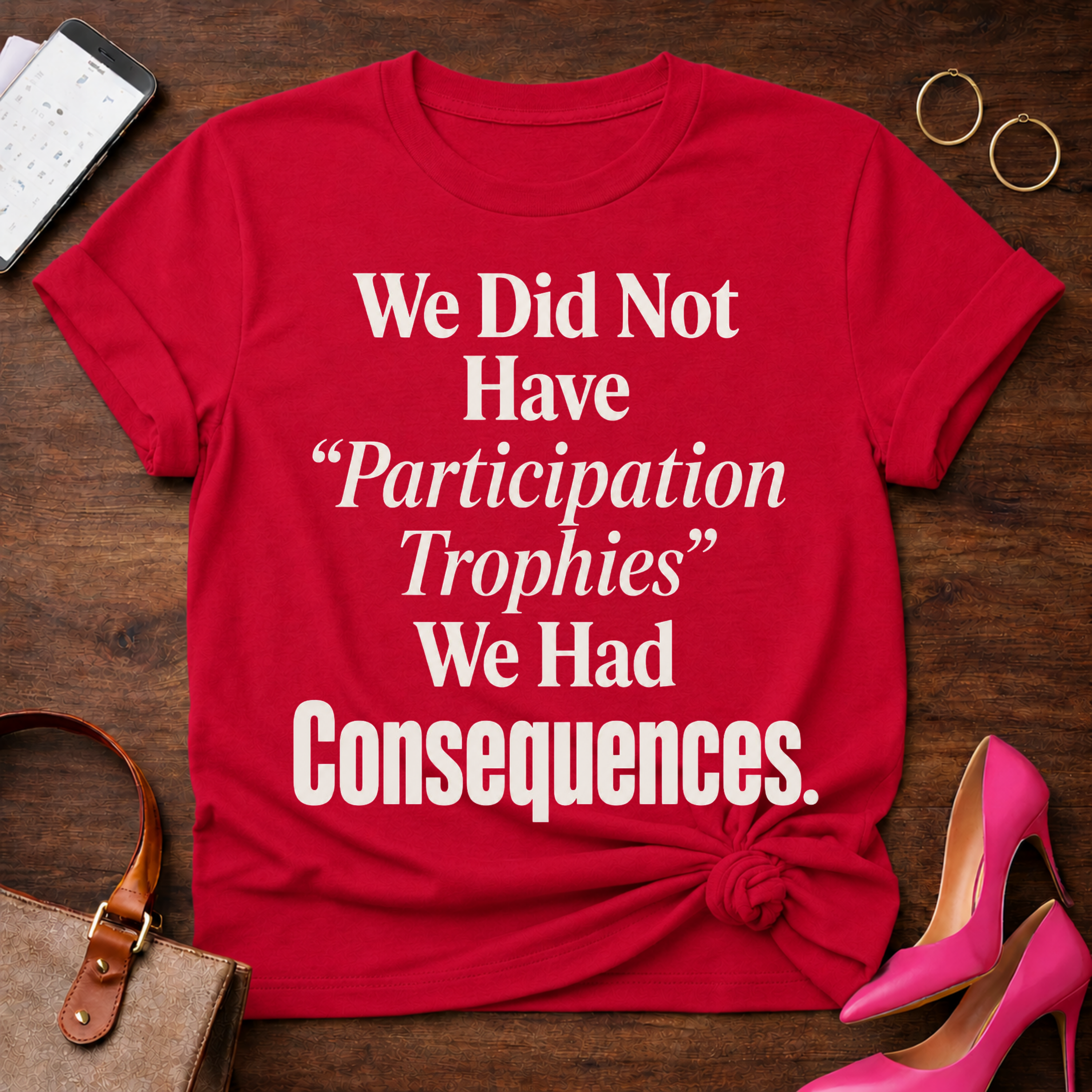 No Participation Trophies . Graphic T-Shirt