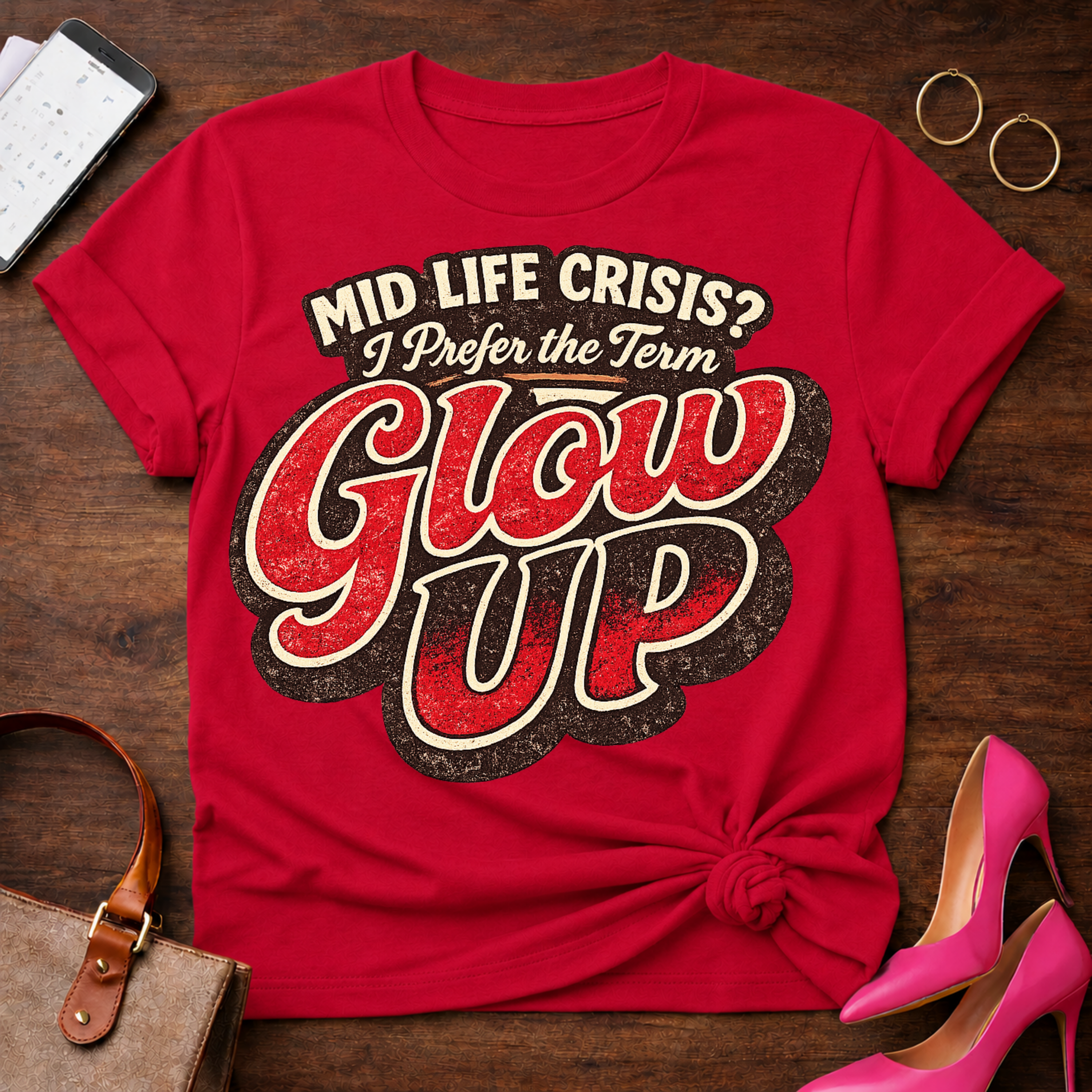 Glow Up. Graphic T-Shirt