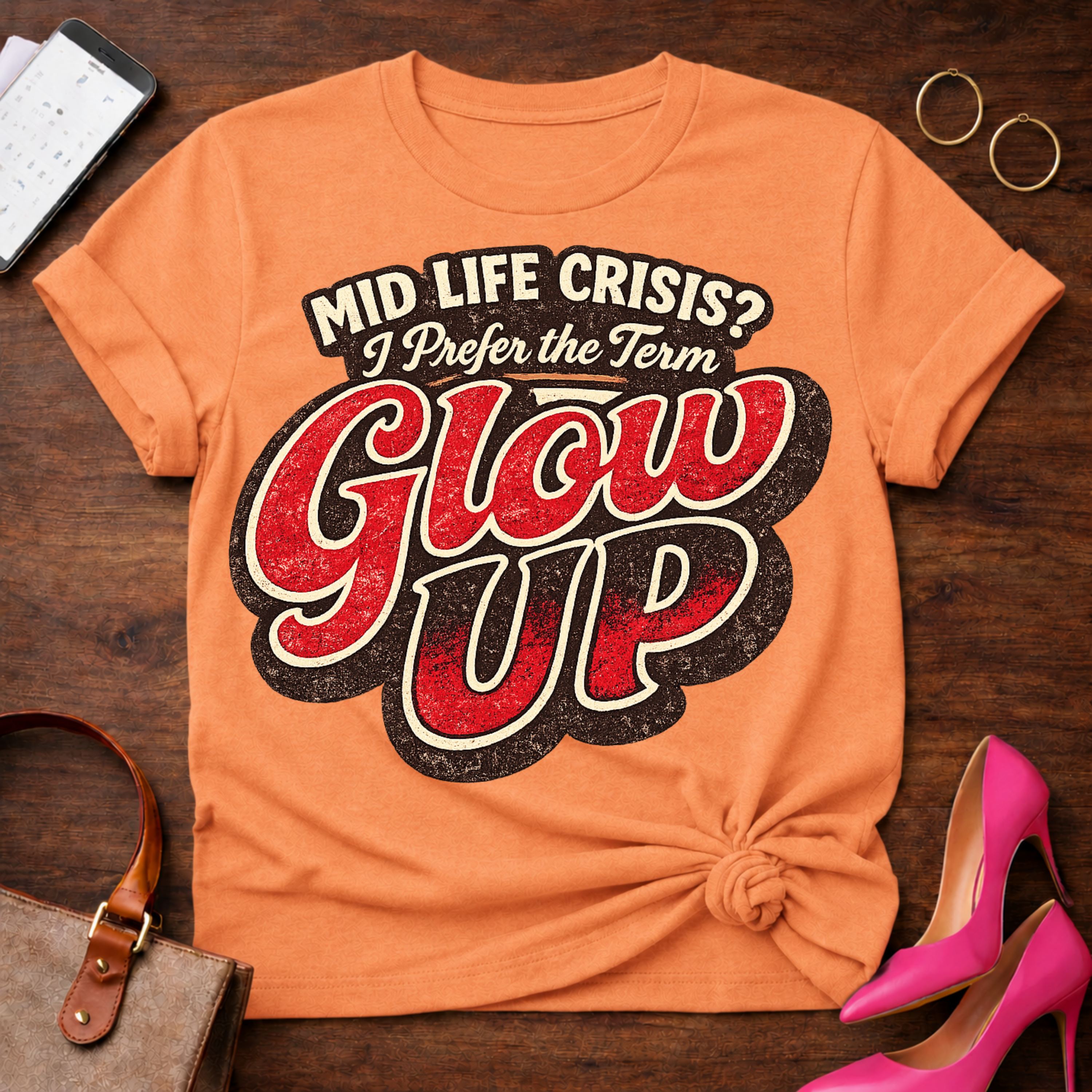 Glow Up. Graphic T-Shirt