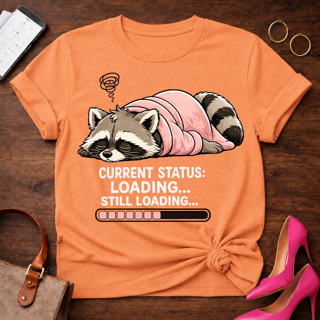 Current Status Loading Graphic T-Shirt