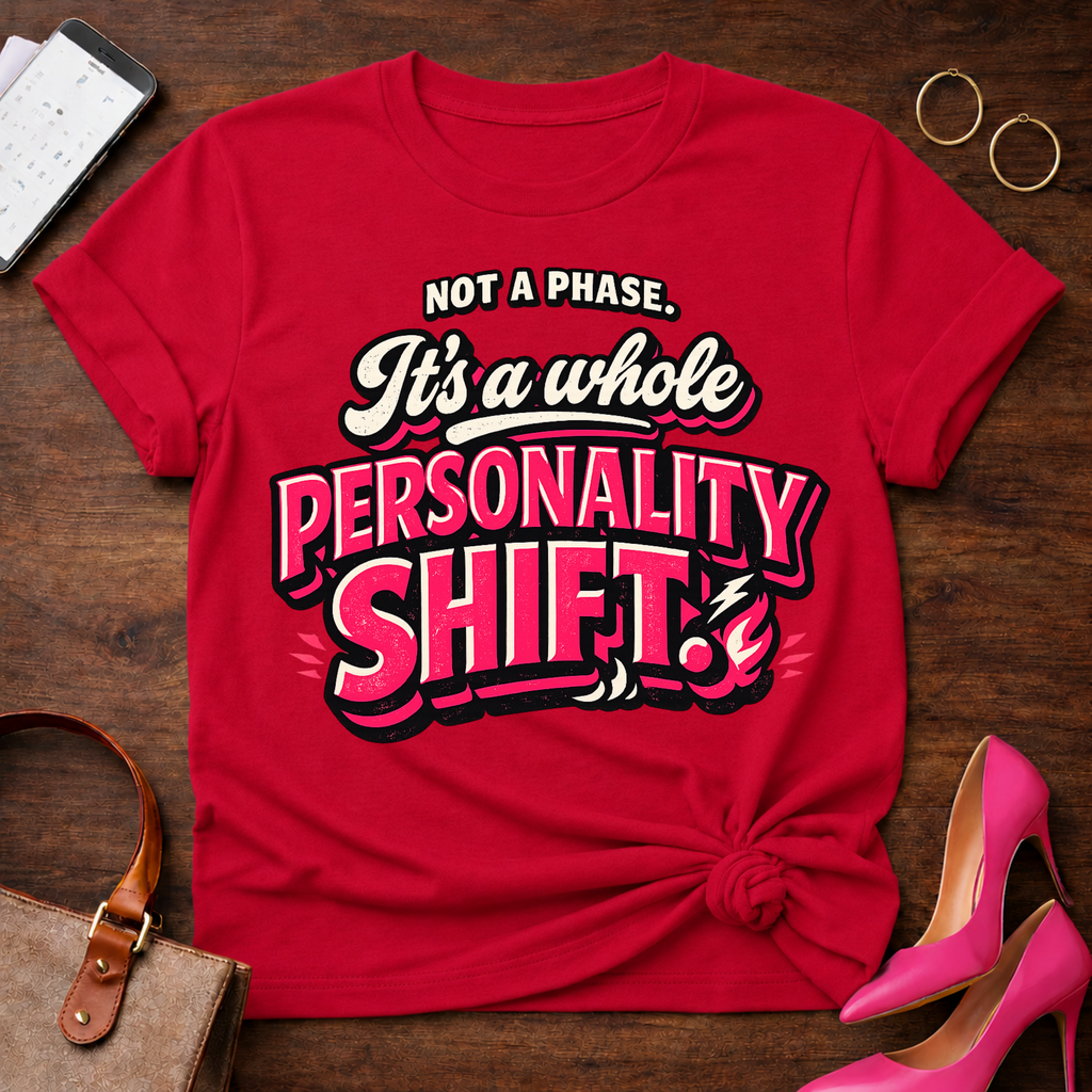 Not A Phase. It's a whole Personality Shift Graphic T-Shirt