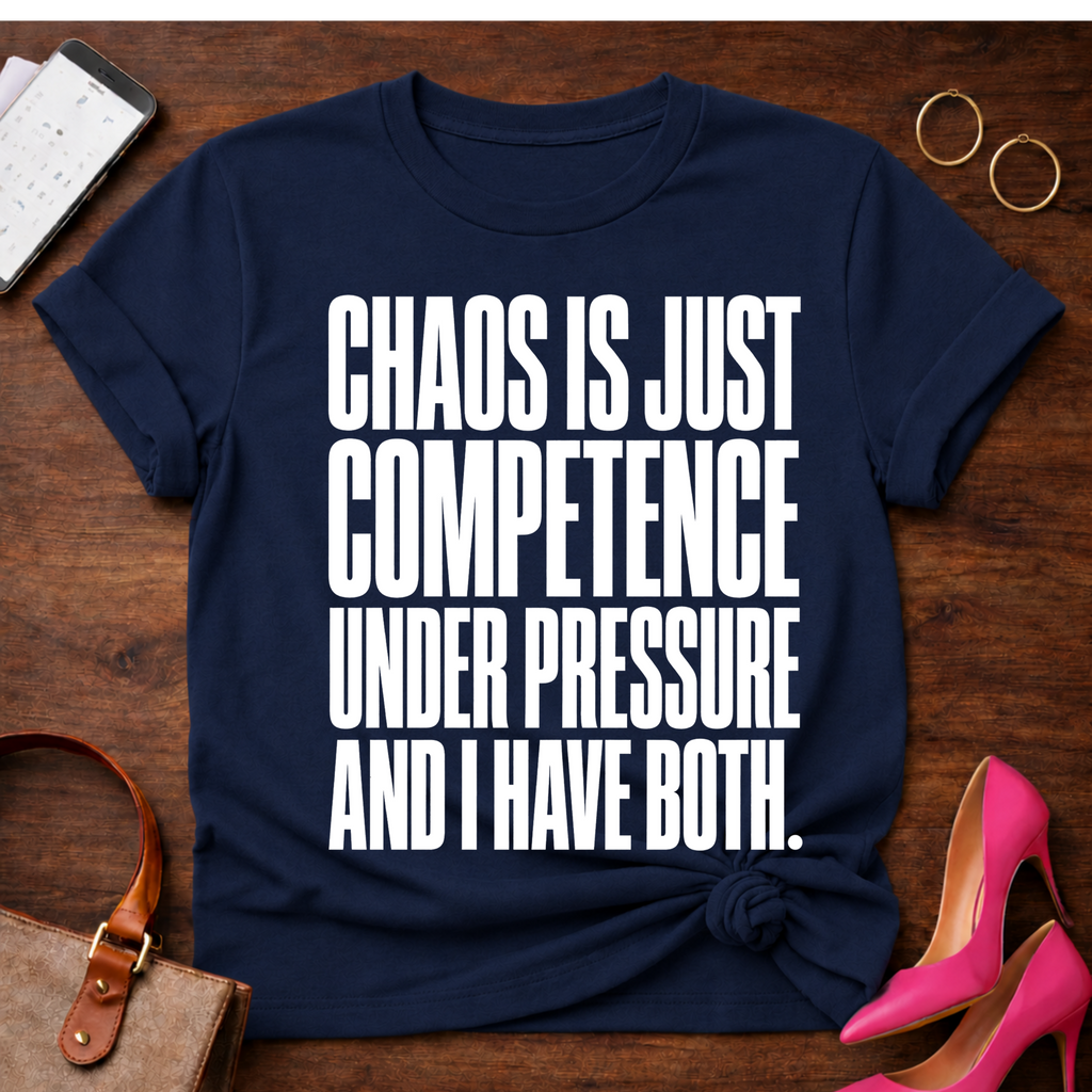 Chaos Is Just Competence Under Pressure Graphic T-Shirt