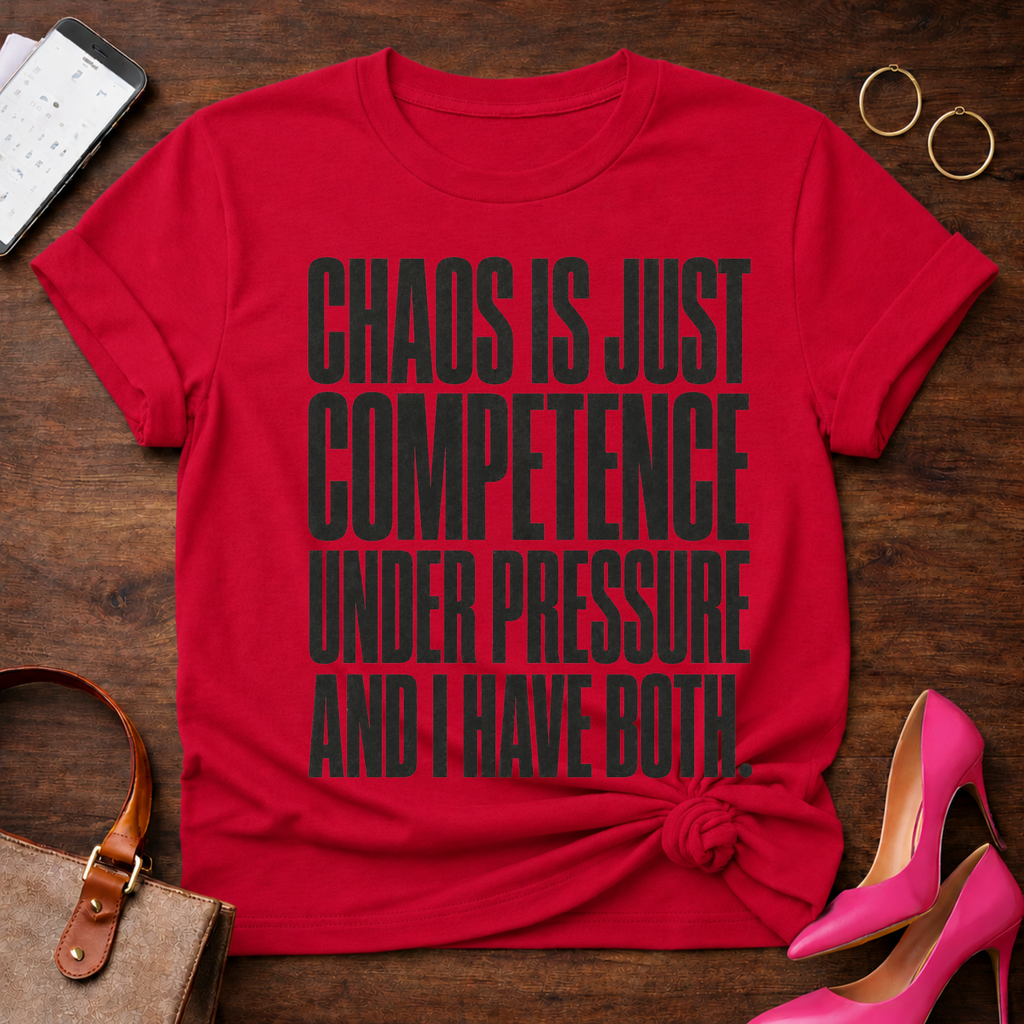 Chaos Is Just Competence Under Pressure Graphic T-Shirt