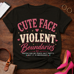 Cute Face. Violent Boundaries  Graphic T-Shirt