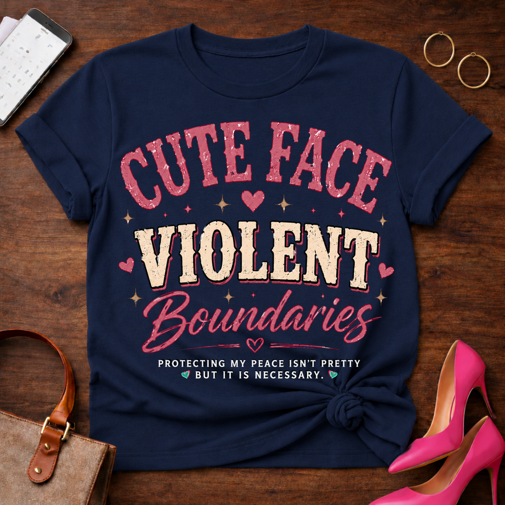 Cute Face. Violent Boundaries  Graphic T-Shirt