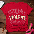Cute Face. Violent Boundaries  Graphic T-Shirt