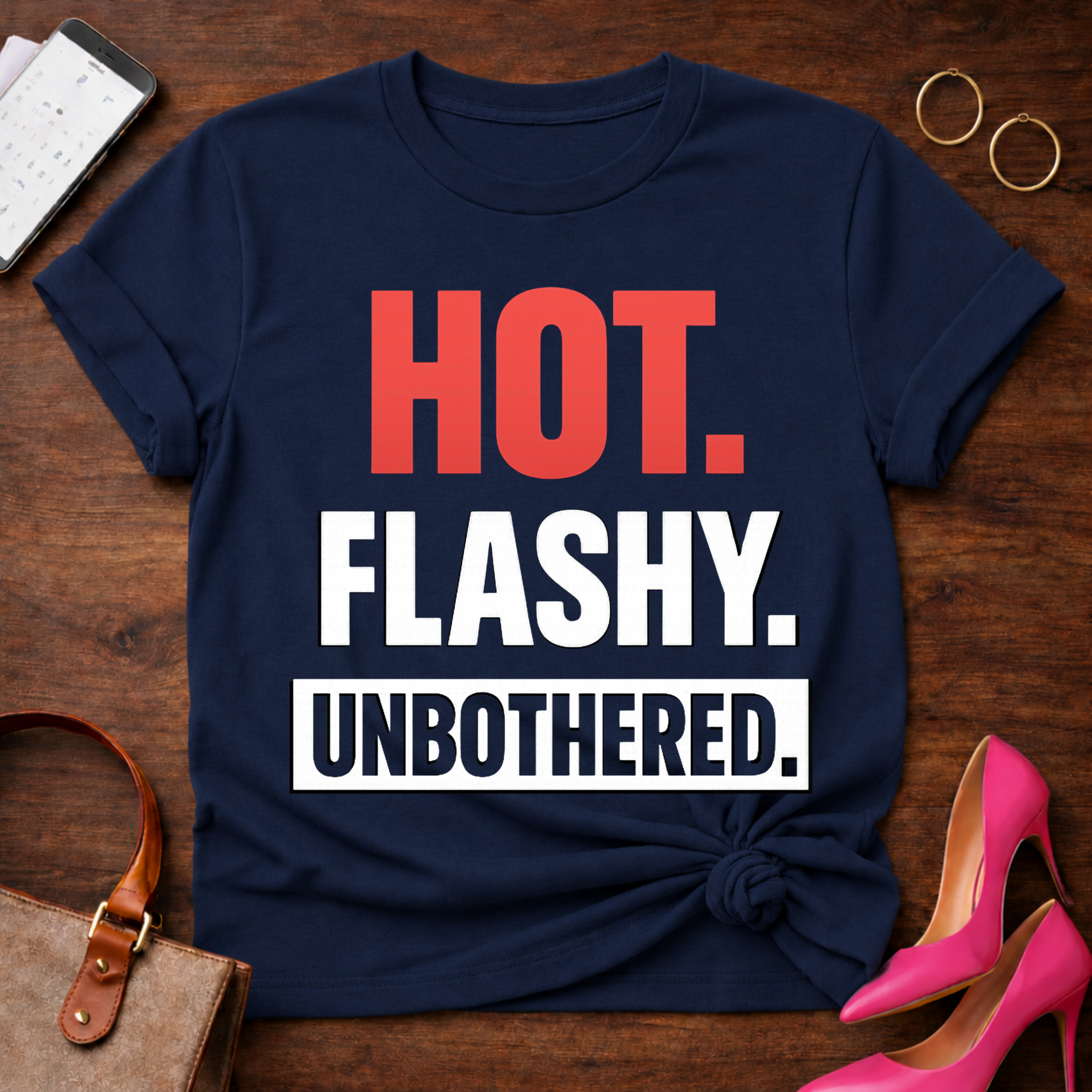 HOT. FLASHY. UNBOTHERED Graphic T-Shirt
