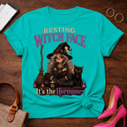 Copy of Copy of T-Shirt — "Resting Witch Face. It's The Hormones" Vintage Quote Tee