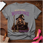 Copy of Copy of T-Shirt — "Resting Witch Face. It's The Hormones" Vintage Quote Tee