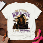 Copy of Copy of T-Shirt — "Resting Witch Face. It's The Hormones" Vintage Quote Tee