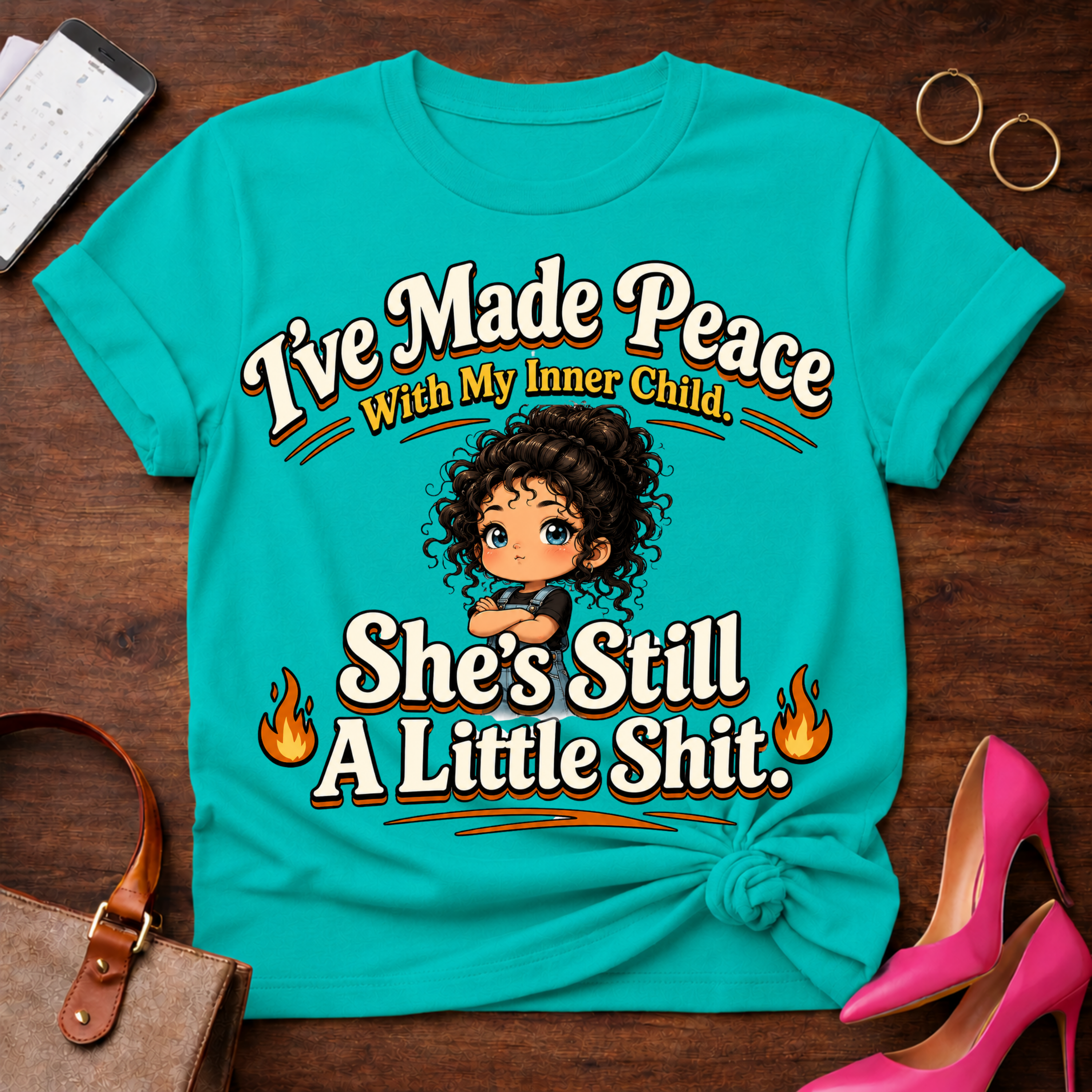 T-Shirt — "Inner Chid" Vintage Quote Tee