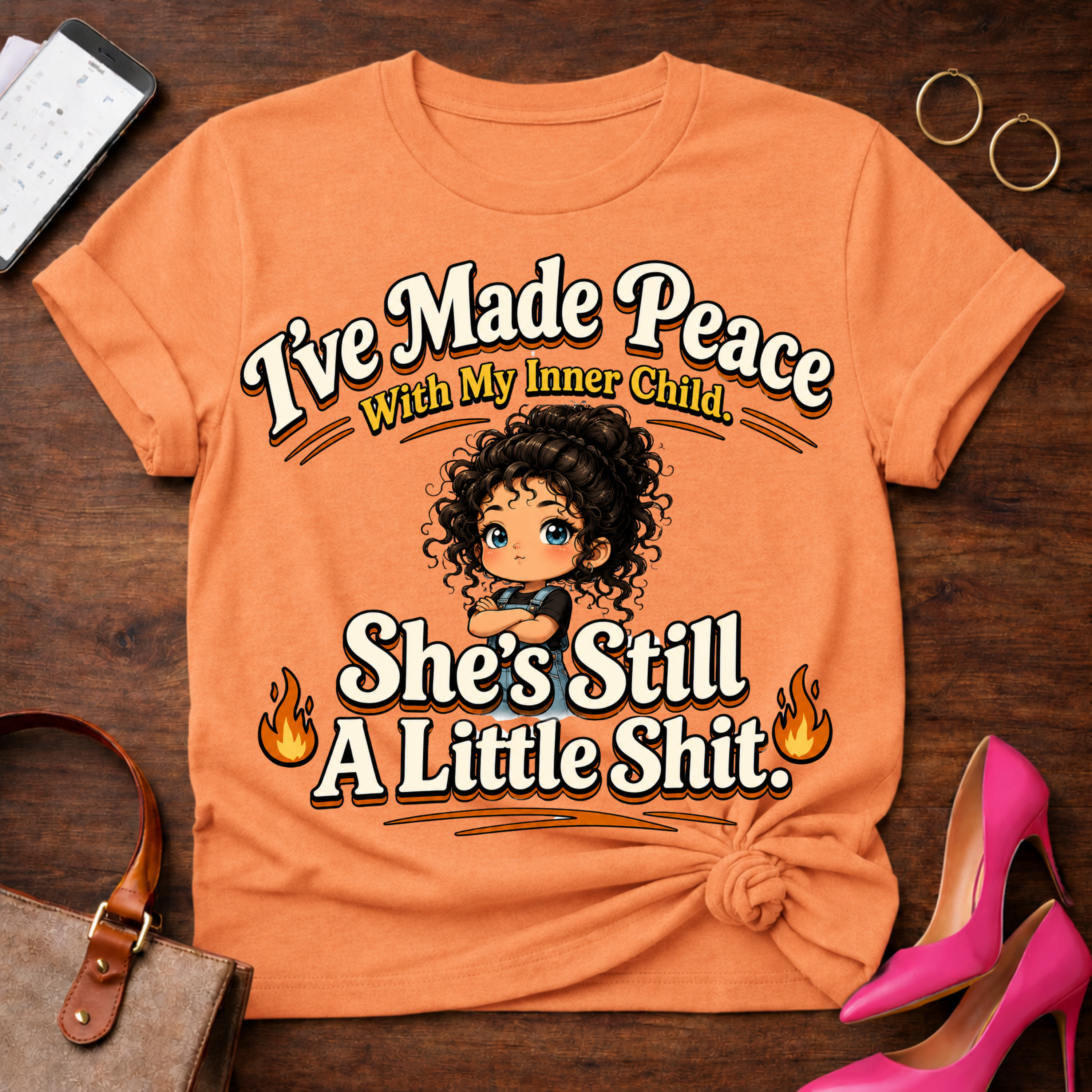 T-Shirt — "Inner Chid" Vintage Quote Tee