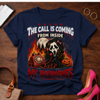 T-Shirt — "The Call Is Coming From Inside My Hormones" Vintage Quote Tee