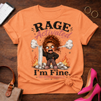 Rage Activated I'm Fine Graphic Tee — Funny Angry Cartoon Shirt