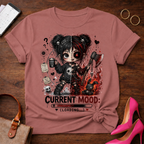 Graphic Tee — "Current Mood: Loading" Horror Cute T Shirt