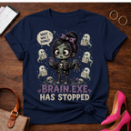 Brain.exe Has Stopped T-Shirt — Cute Zombie Girl Graphic Tee