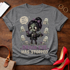 Brain.exe Has Stopped T-Shirt — Cute Zombie Girl Graphic Tee