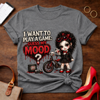 Gothic Doll "I Want to Play a Game, Guess My Mood" T-Shirt