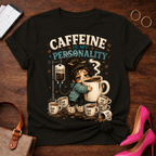 Caffeine Is My Personality Coffee Tee
