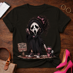 Scream Girl Graphic Tee — Cute Creepy Horror Movie Tee