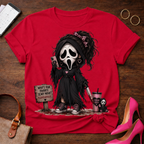 Scream Girl Graphic Tee — Cute Creepy Horror Movie Tee