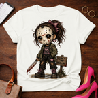 Jason Girl Horror Tee - Cute Creepy Slasher Graphic T-Shirt