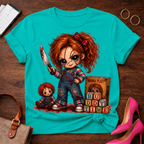 Chucky Doll Tee — 'Buddy Time' Cute Killer Girl Graphic Shirt