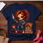 Chucky Doll Tee — 'Buddy Time' Cute Killer Girl Graphic Shirt