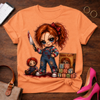 Chucky Doll Tee — 'Buddy Time' Cute Killer Girl Graphic Shirt