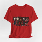 Horror Icons Chibi Tee — Cute Killer Characters Graphic T-Shirt