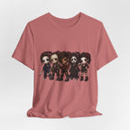 Horror Icons Chibi Tee — Cute Killer Characters Graphic T-Shirt