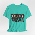 Horror Icons Chibi Tee — Cute Killer Characters Graphic T-Shirt