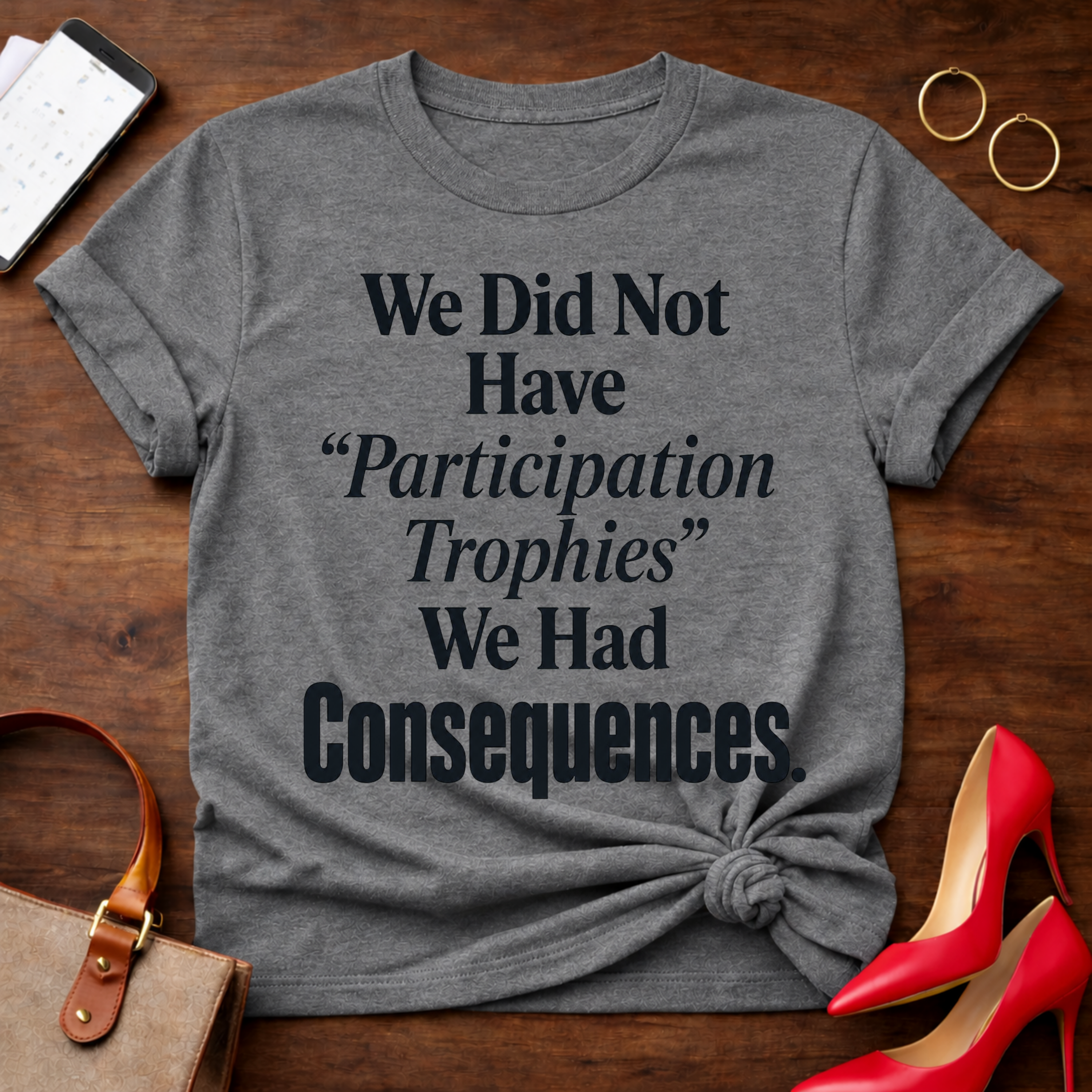 No Participation Trophies . Graphic T-Shirt